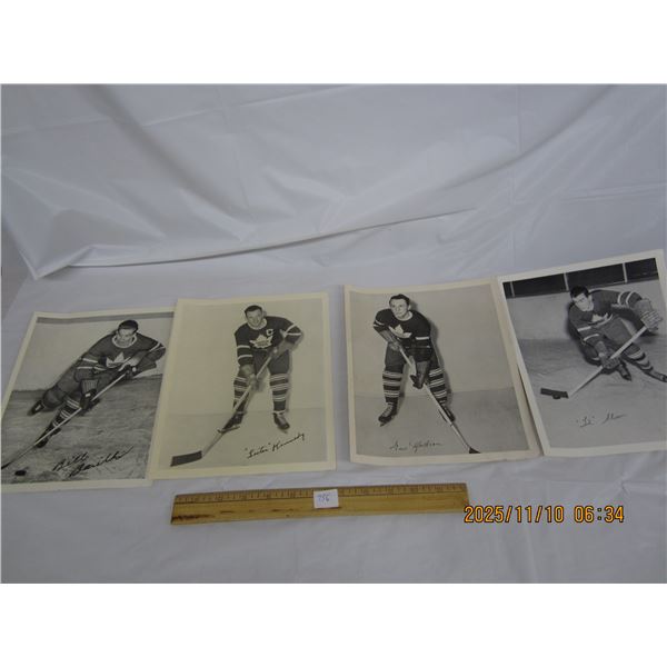 756. Lot of 4 Bee Hives Corn Syrup Hockey Photos
