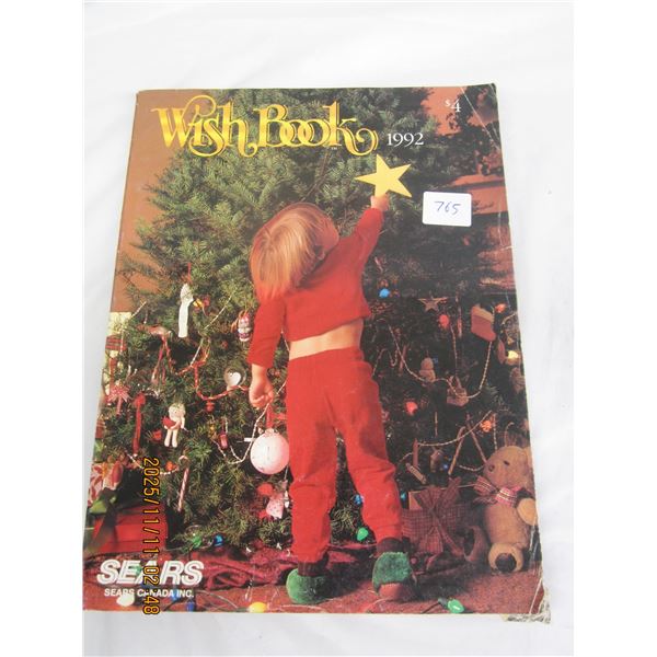 765. 1992 Sears Wish Book Christmas Catalogue