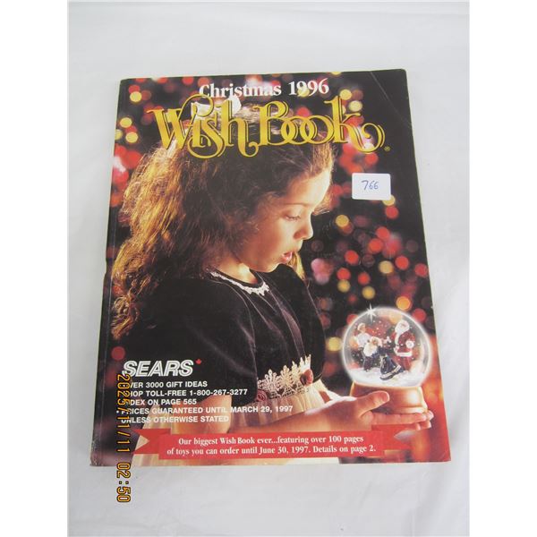 766. 1996 Sears Wish Book Christmas Catalogue