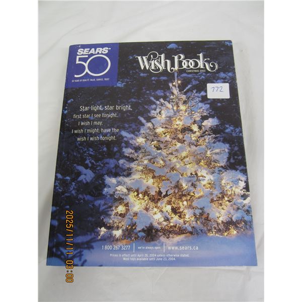 772. 2003 Sears Wish Book Christmas Catalogue