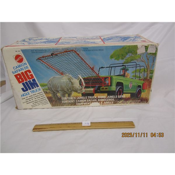 776. Vintage 1973 Big Jim Jungle Truck with Original Box