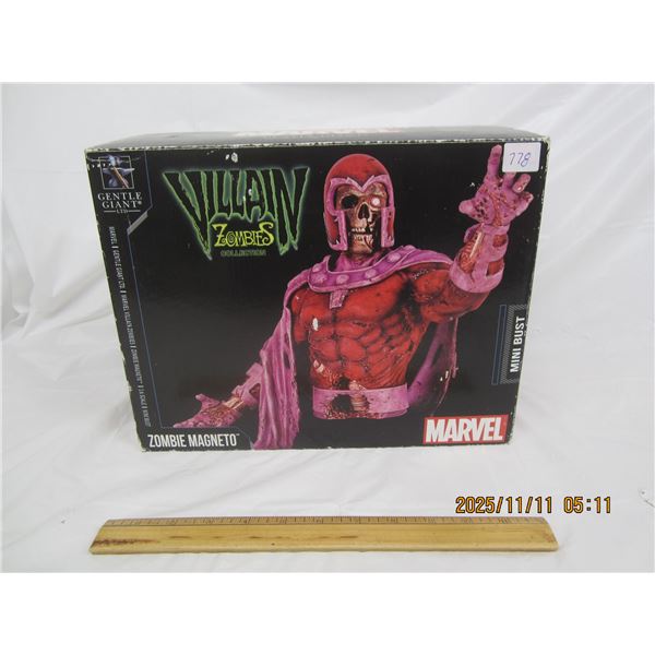 778. Zombi Magneto Mini Bust by Marvel Comics with Original Box