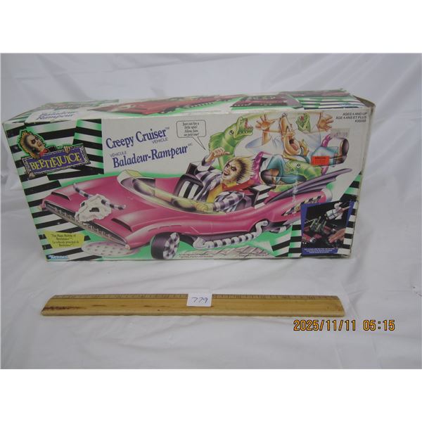 779. Beetlejuice Creepy Cruiser Car in the Original Box Early 1990's