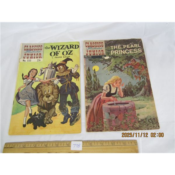 798. Vintage Lot of 2 Classics Illustrated Junior Comics