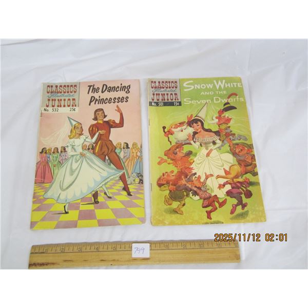 799. Vintage Lot of 2 Classics Illustrated Junior Comics