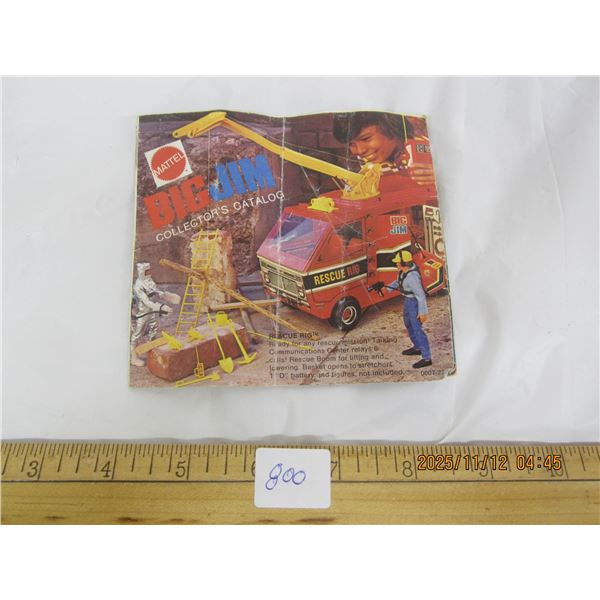 800. 1970's Big Jim Collectors Catalogue
