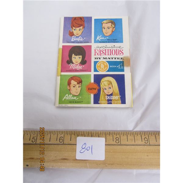 801. 1963 Barbie Exclusive Fashions by Mattel