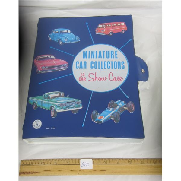 820. 1966 Miniature Car Collectors Case for Hot Wheels Type Cars Hard to Find Item in Good Shape