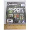 Image 1 : 846. Sony PlayStation PS3 Splinter Cell Trilogy with Booklet CD in Good Condition