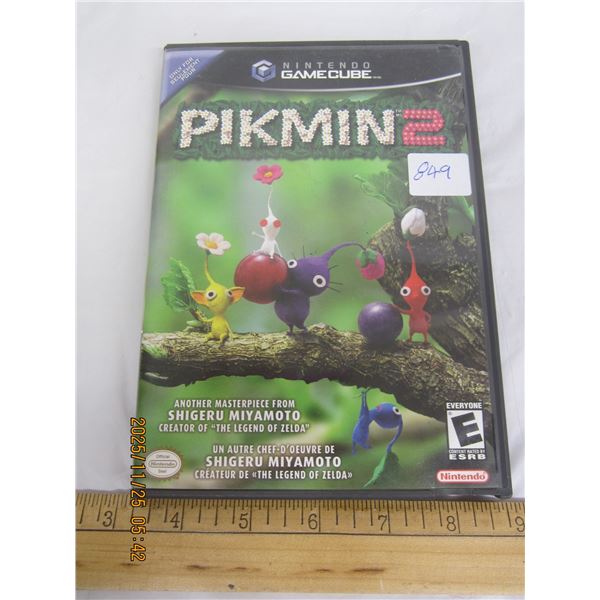 849. Nintendo Game Cube Pikmin 2 with Booklet CD in Good Condition