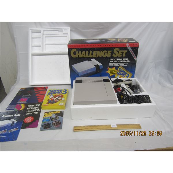 852. Original Authentic NES Nintendo Entertainment System Challenge Set Mint in the Original Box wit