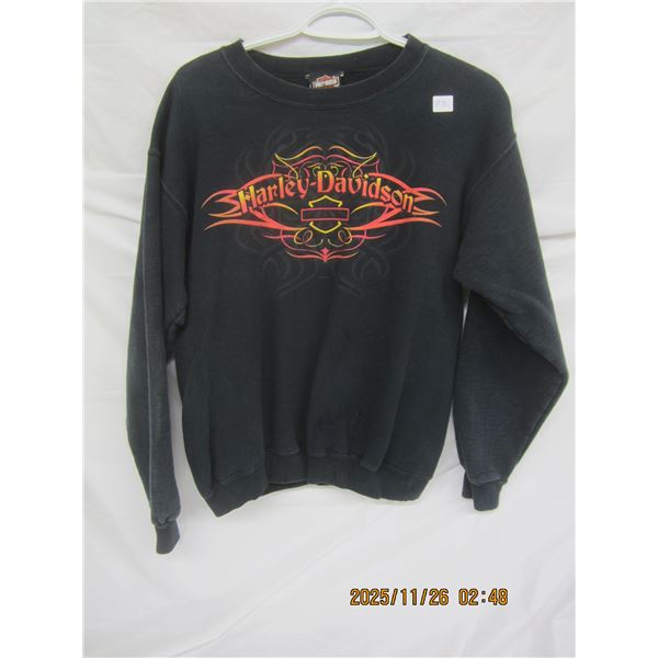 870.Vintage Harley Davidson Sweatshirt Spoken Washington Size Large