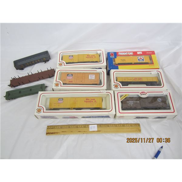 873. New Old Stock Bachman Model Power, Life Like Trains HO Train Cars