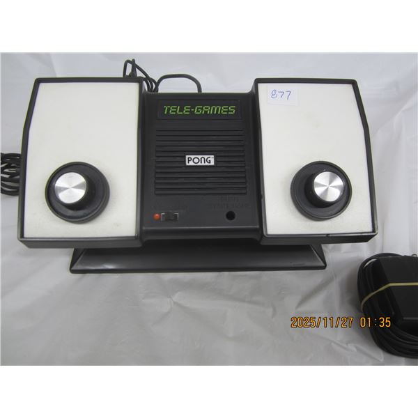 877. Original Tele- Games Pong Video Game Consul