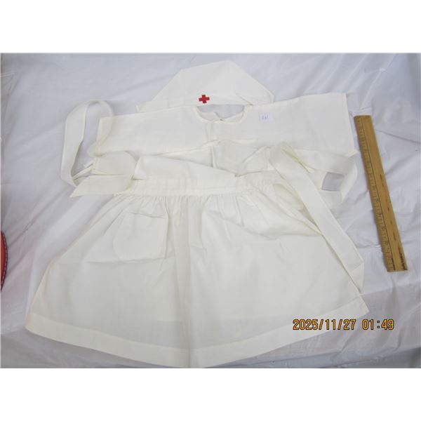 881. Handmade Antique Nurse's Uniform for a Doll