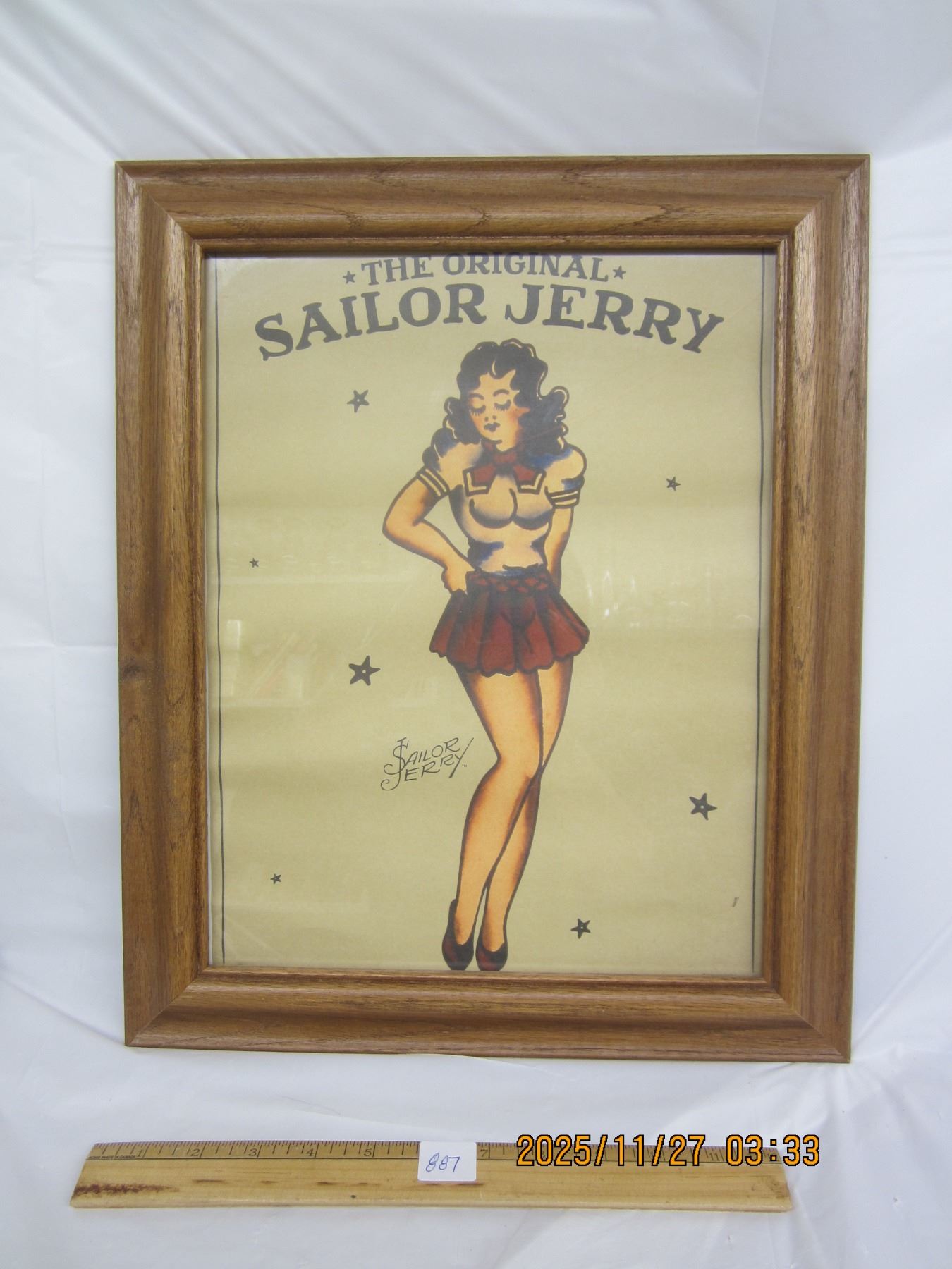887. Vintage Sailor Jerry Booze Advertisement 14 inches x17 inches ...