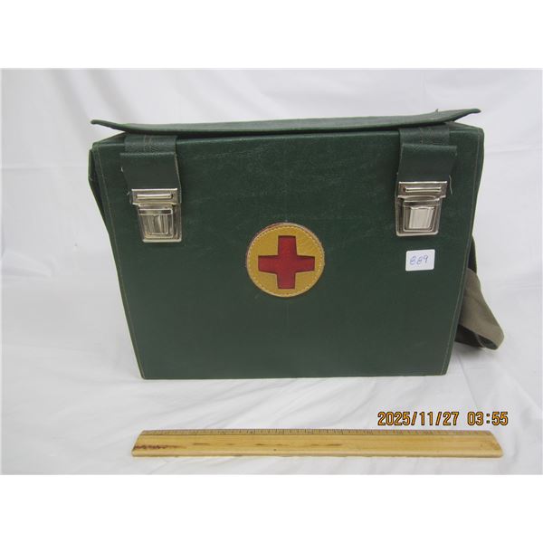 889. Antique Hand Made First Aid Case in Good Condition