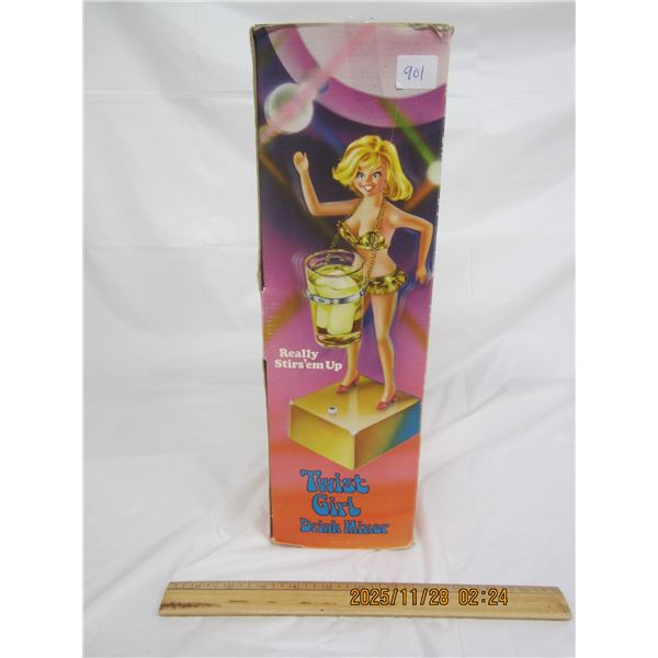 901. Twist Girl Drink Mixer Cool Retro Item