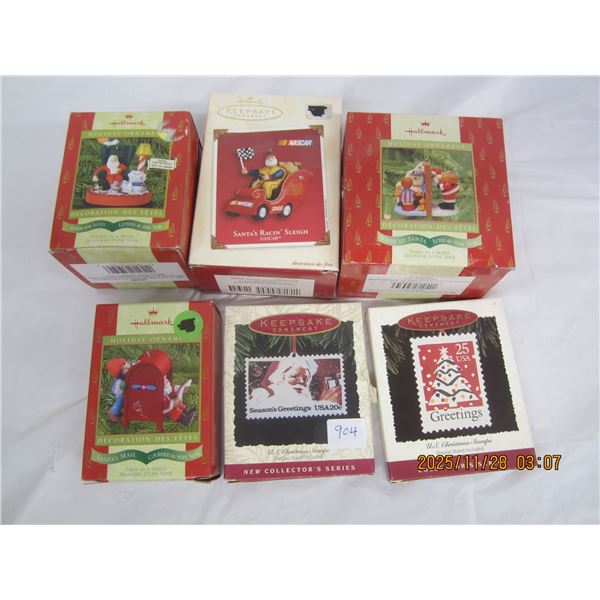 904. Vintage Hallmark Christmas Decorations in Original Boxes