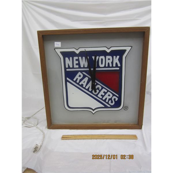 914. New York Rangers Clock