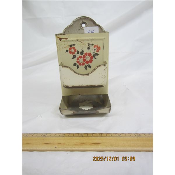 916. Antique Match Box Holder