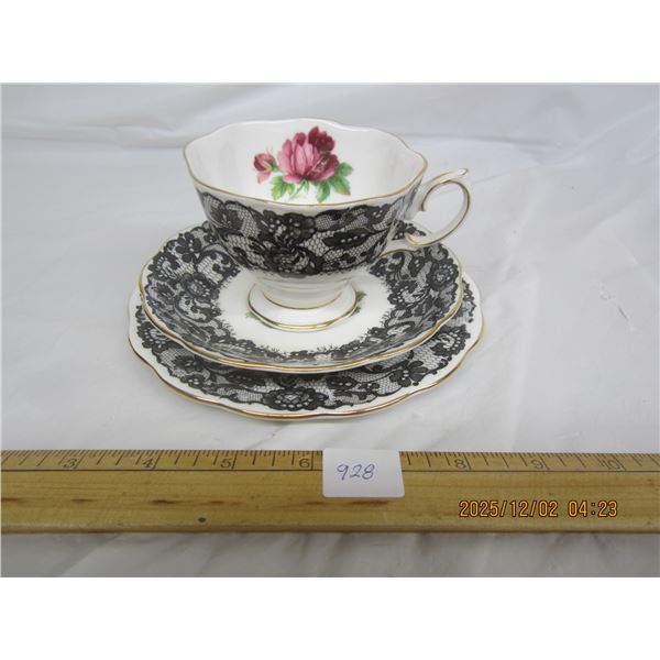 928. Rare Royal Albert Senorita Trois Cup, Saucer and Sandwich All Mint No Cracks or Chips