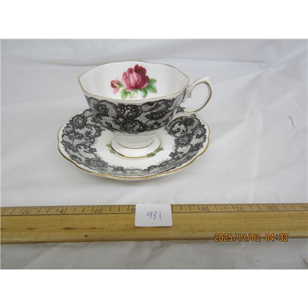 931. Rare Royal Albert Senorita Cup and Saucer Mint No Cracks or Chips