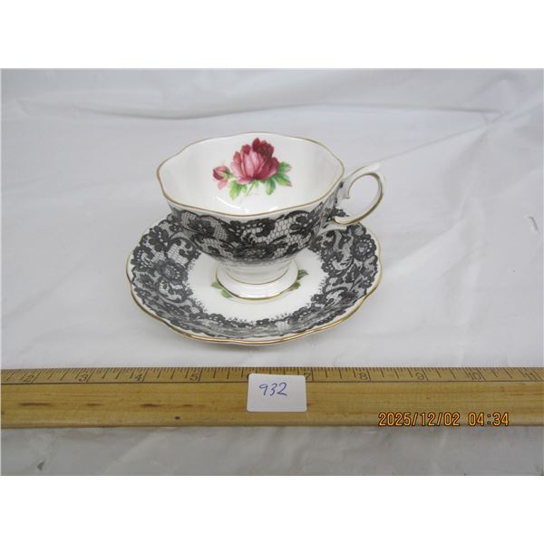 932. Rare Royal Albert Senorita Cup and Saucer Mint No Cracks or Chips