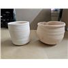 Image 3 : (2) Unglazed Pots with Faces