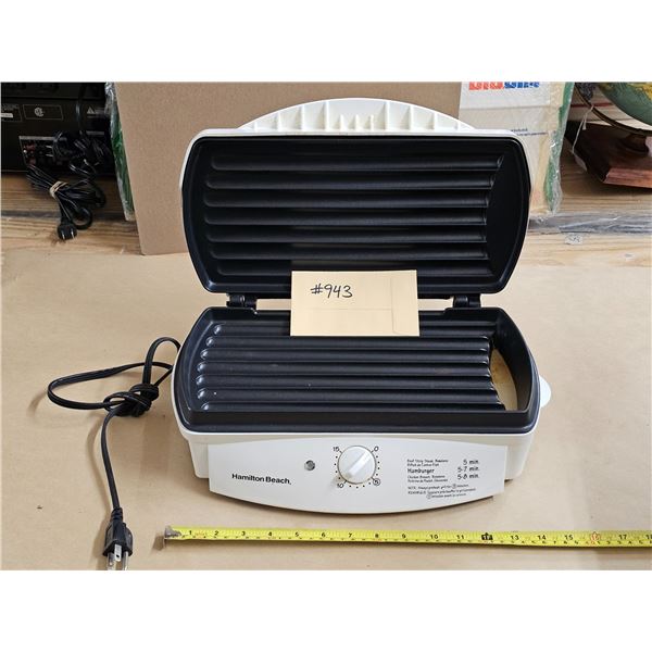 Hamilton Beach Electric Grill (Working)