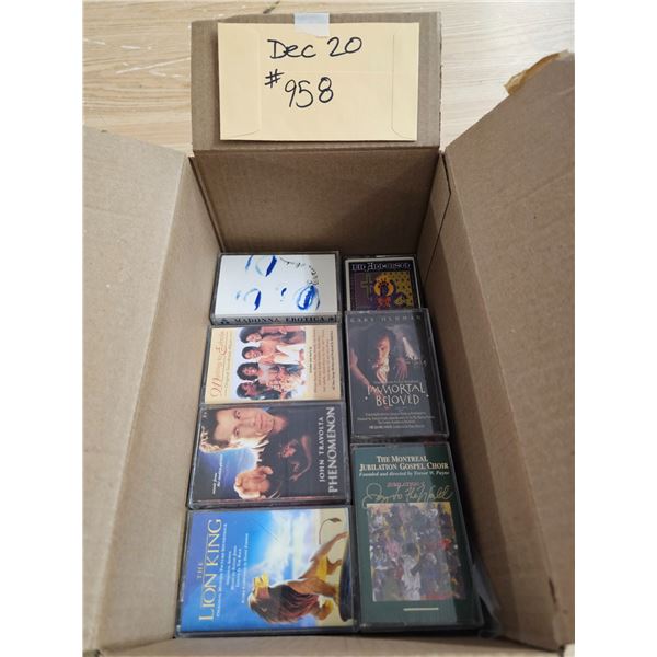 (42) Assorted Cassette Tapes.  Different Genres