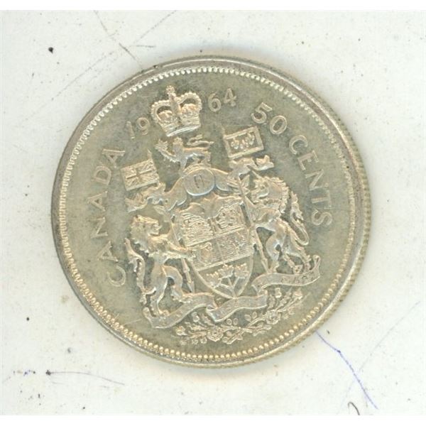 1964 Canada Silver 50 Cents.