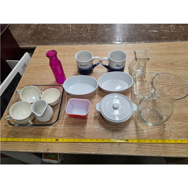 Lot of dishes and glassware