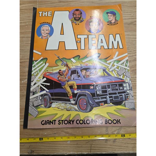 Oversized A-Team colouring book- not used