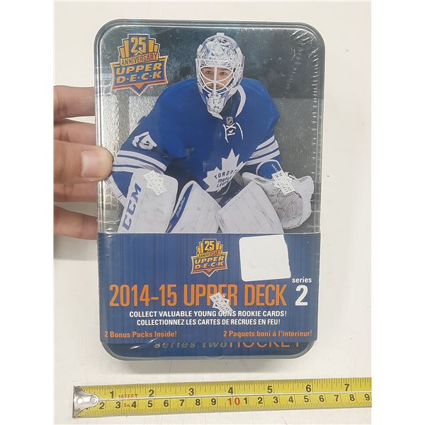 25th Anniversary 2014-15 Upper Deck Series 2 Cards Tin Box. (Sealed Pack Never Open)