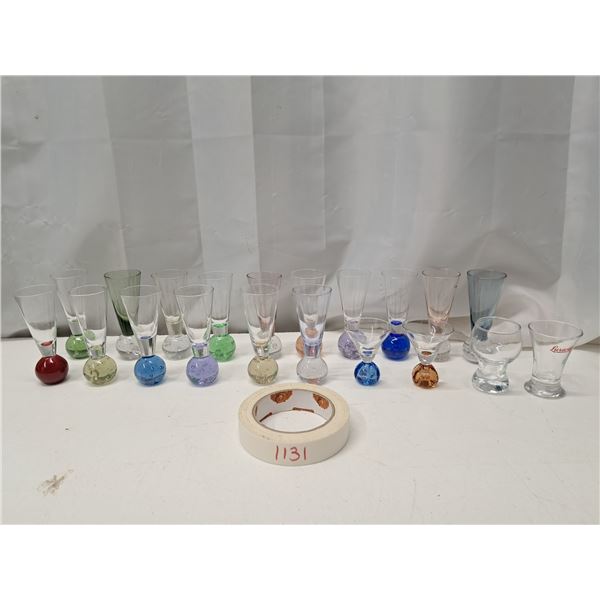 "glass wine cups" 20 piece