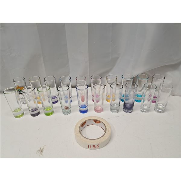 "glass wine cups" 20 piece