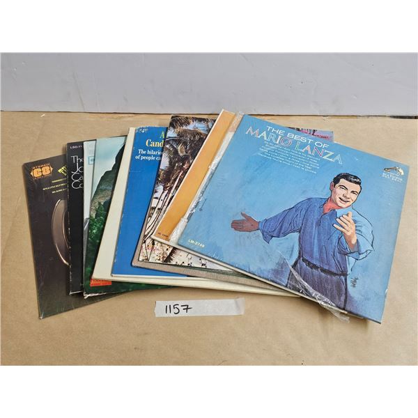 (10) Vintage Vinyl Records, Assorted Genre