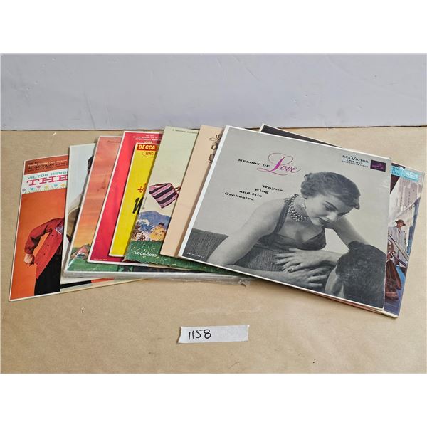 (10) Vintage Vinyl Records, Assorted Genre
