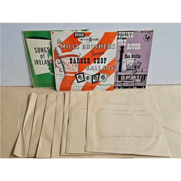 (10) Vintage Vinyl Records, Assorted Genre