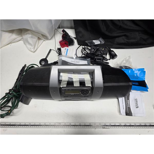 Sirius Satellite Radio with necessary attachments and User Guide, works well + Sirius XM FM Direct A