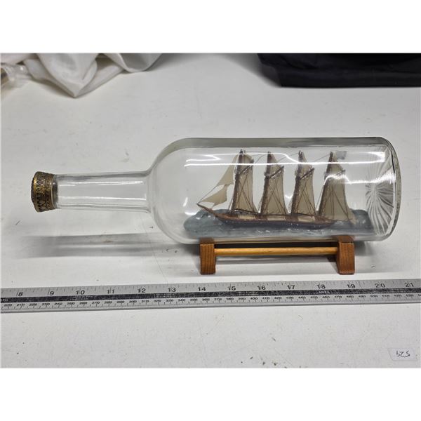 Ship in a bottle ornament