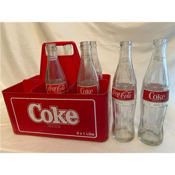 1980-90 CocaCola Carrier -6 longneck coke bottles