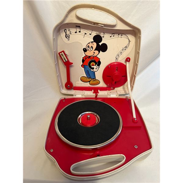 Mickey Mouse Record Player Shelcore Inc 1970