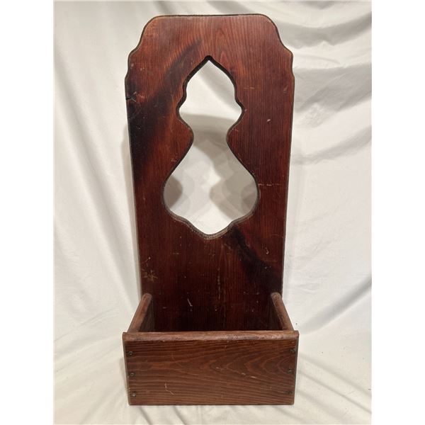 Homemade Wooden Wall unit 24.5 x 11"