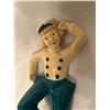 Image 3 : Devon-ware-chalk-ware-2 Dutch characters Nice condition Blue and White .