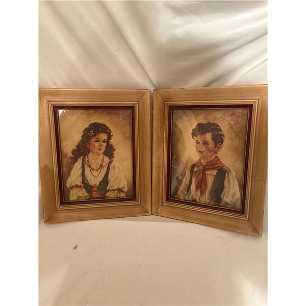 Framed prints "Gypsy's Elena & Chico" by Anne Allaben
