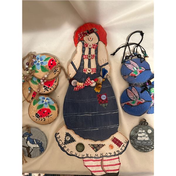 Handmade handpainted wooden decor & gift tags