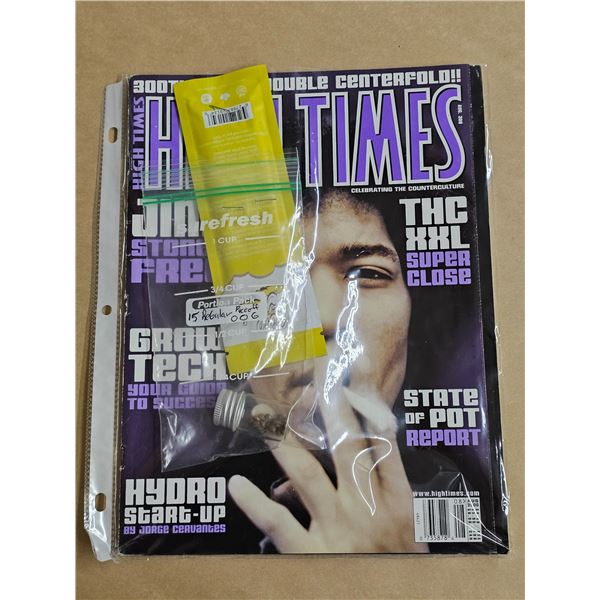 2000 "High Times" Magazine w/ Hemp Wraps and Seeds