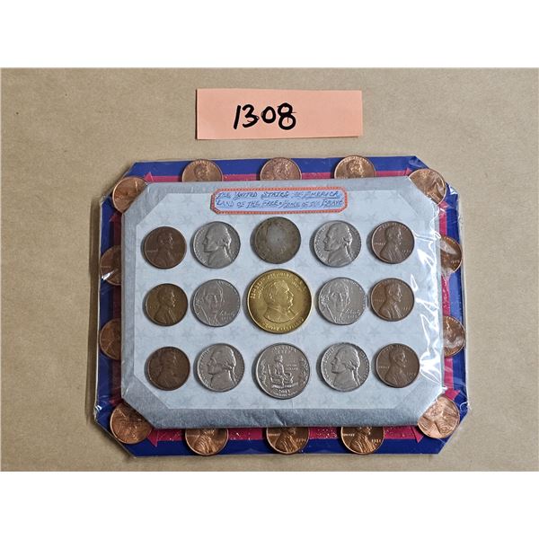 Assorted US Coins inc. Presidential Token "Grover Cleaveland":
